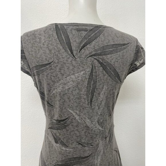 Merrell Opti-Wick Dress Women's Small Grey Short Sleeve V Neck Lined Athletic - Picture 9 of 16